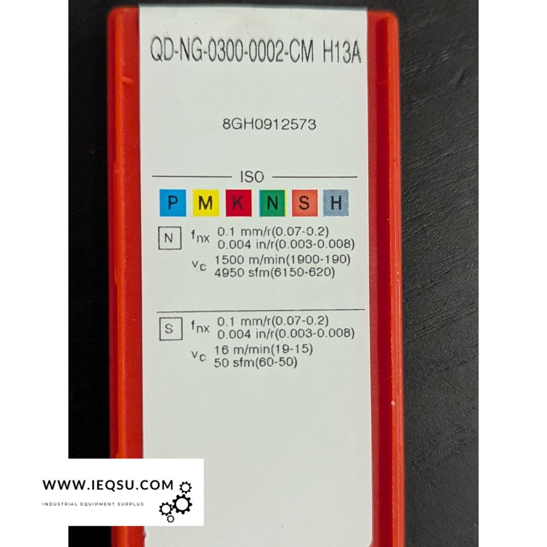 Sandvik Coromant QD-NG-0300-0002-CM H13A Carbide Cut-Off Inserts – 8 pcs