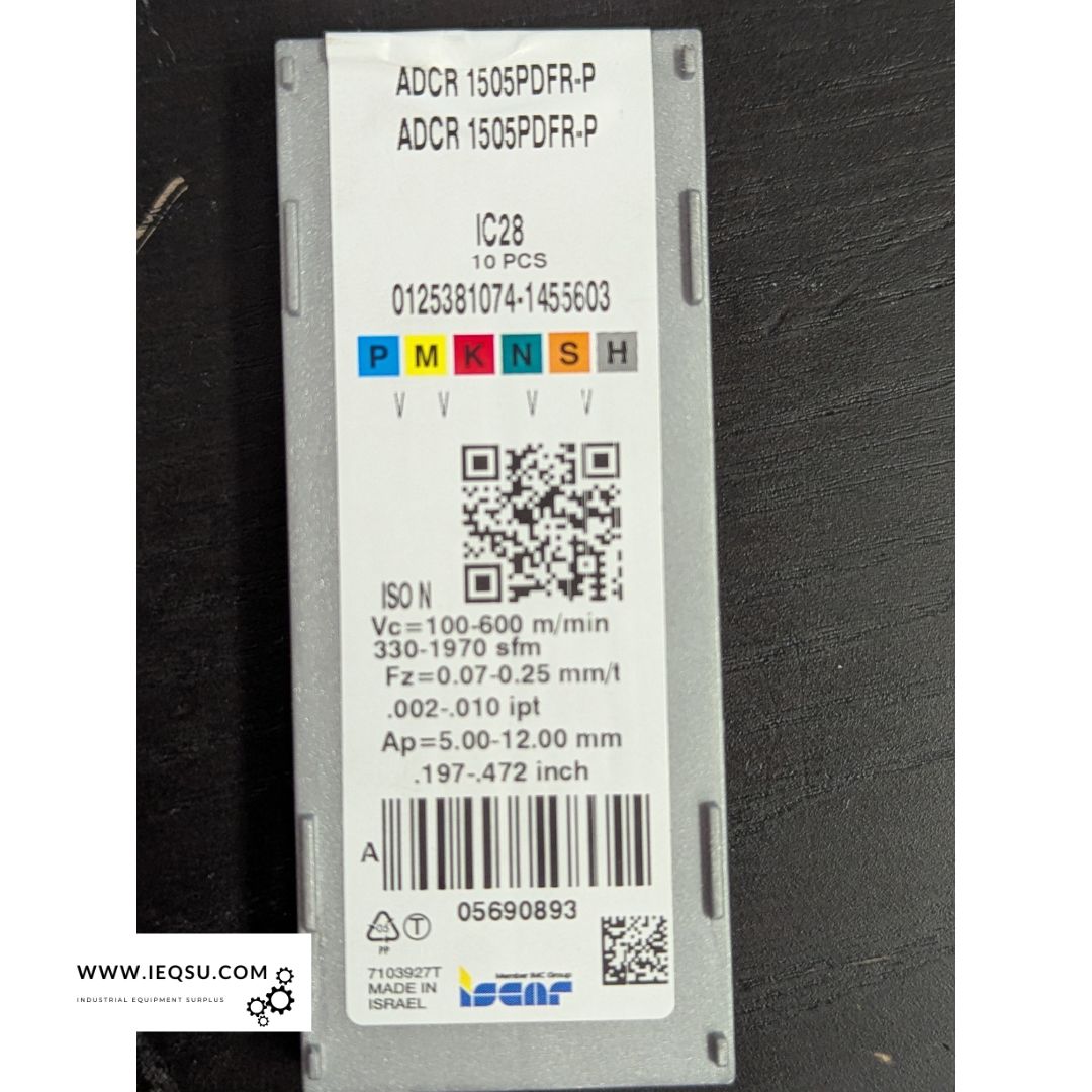ISCAR ADCR-1505PDFR-P IC28 Milling Inserts (6 pcs) – Grade IC28