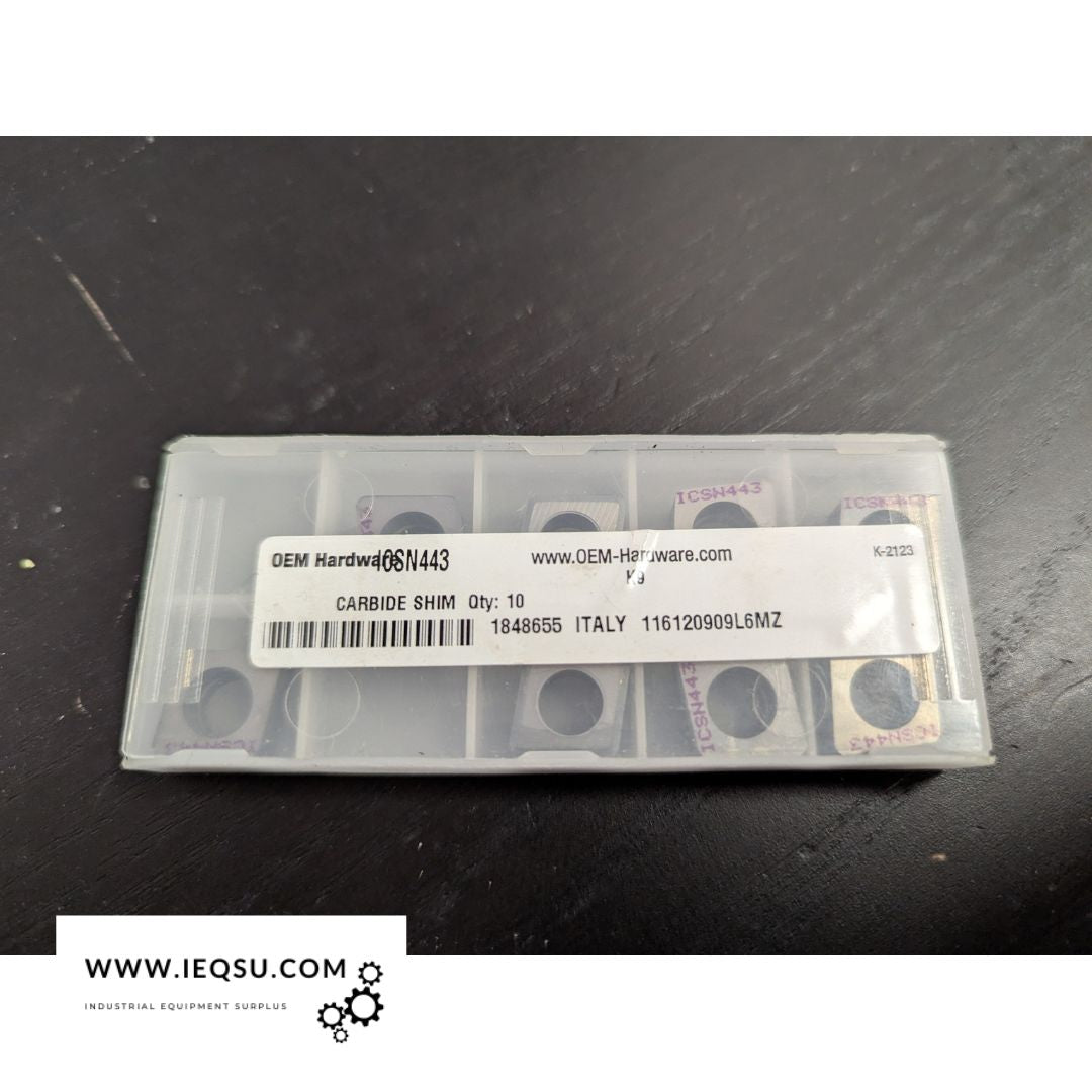 Carbide Shim Insert ICSN443 OEM Hardware 1848655 Italy (10 Pack)