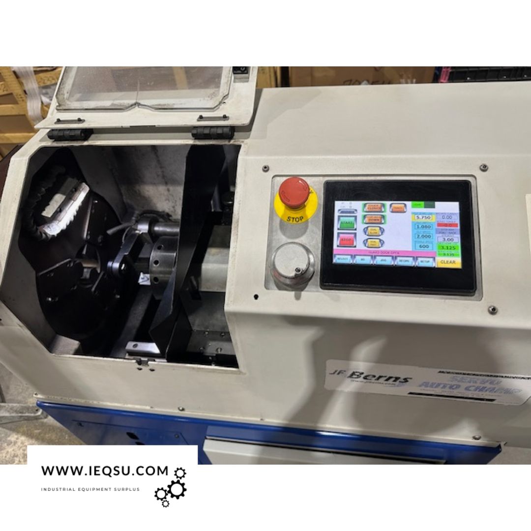 JF Berns Servo Auto Champ 2 – Precision Bar End Machine, Excellent Condition