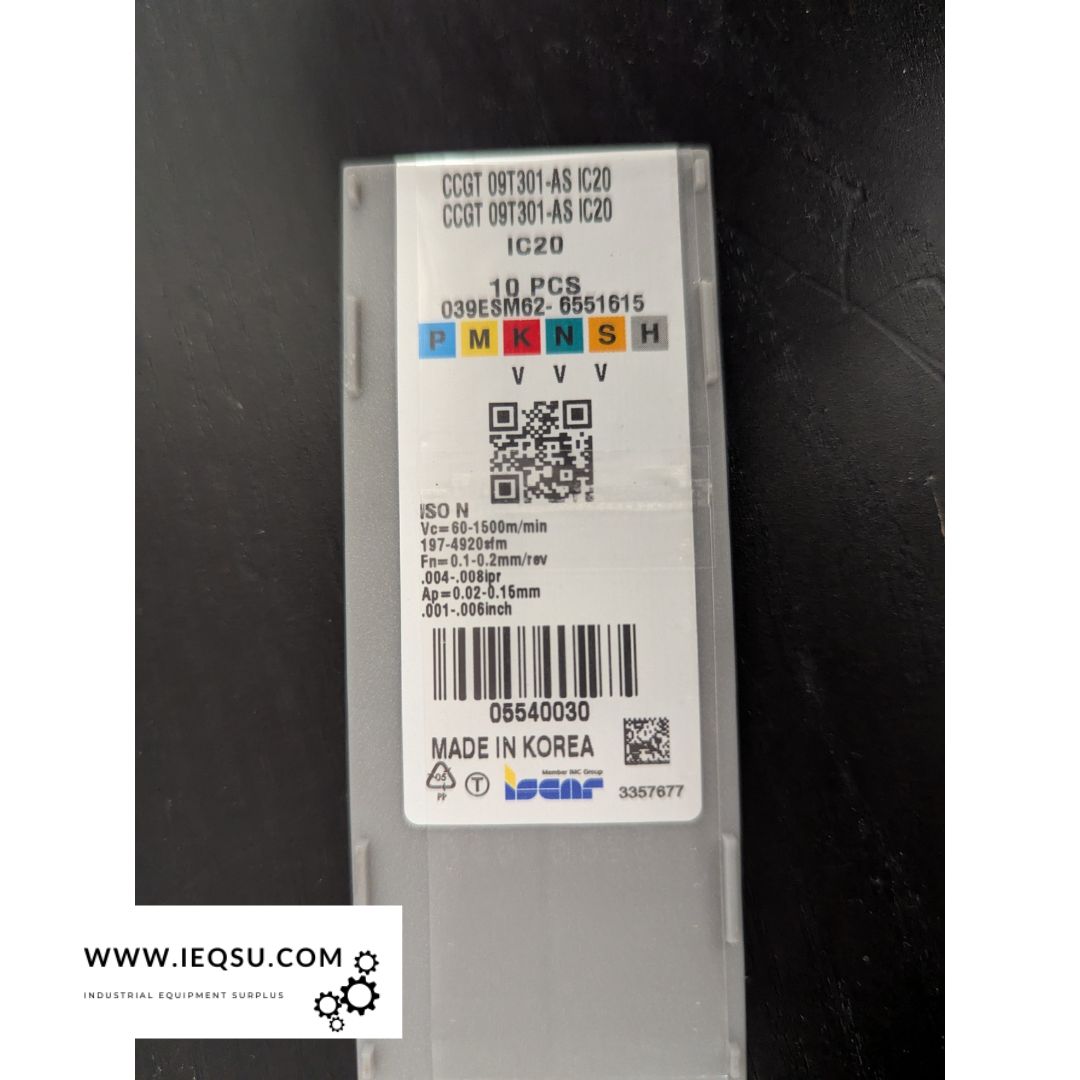 ISCAR CCGT 09T301-AS IC20 2x10 pcs – Carbide Turning Insert
