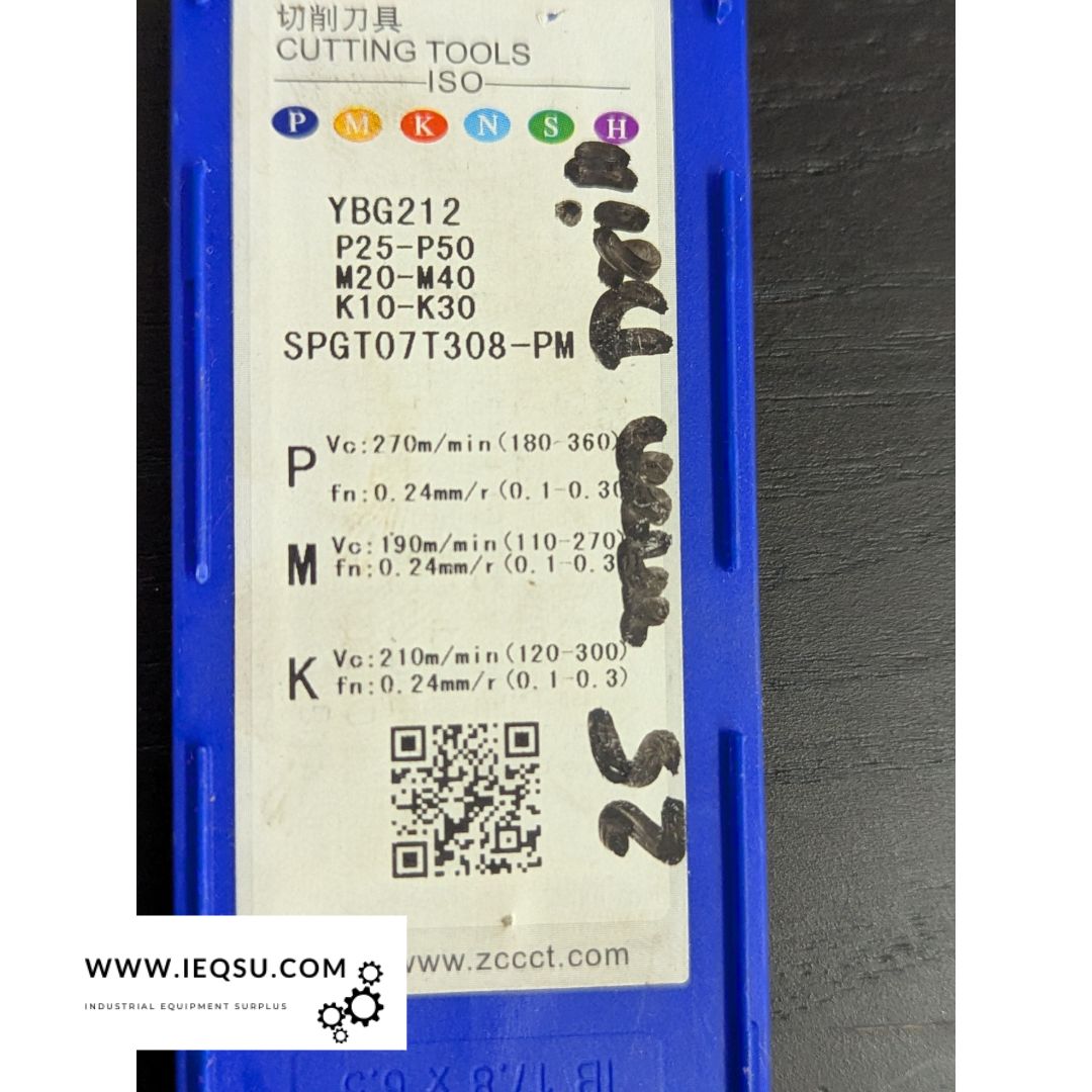 ZCC-CT SPGT07T308-PM YBG212 Indexable Carbide Inserts (8 pcs) – SPGT 07T308