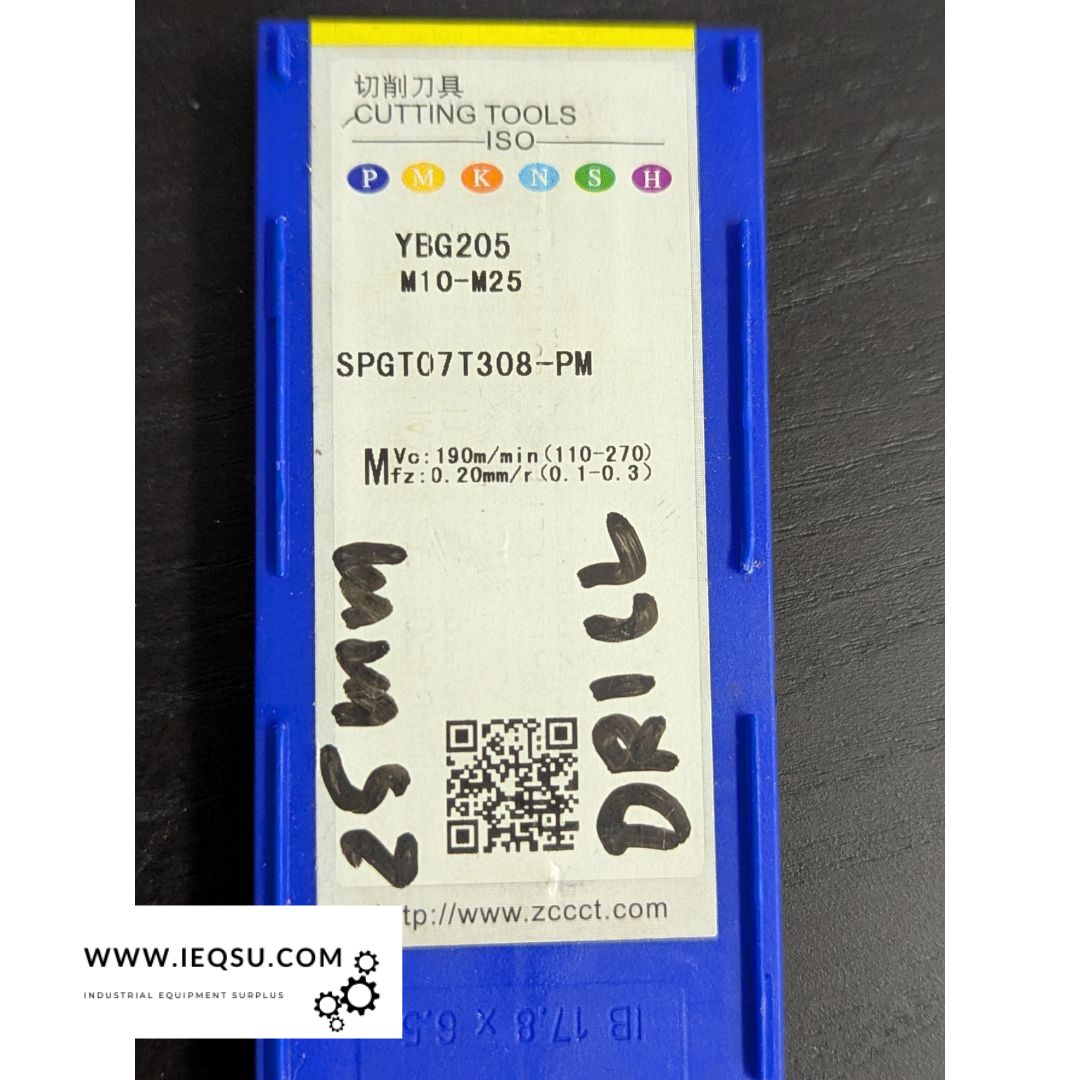 ZCC-CT SPGT07T308-EM YBG205 Carbide Inserts – 7-Piece Set (SPGT 07T308)