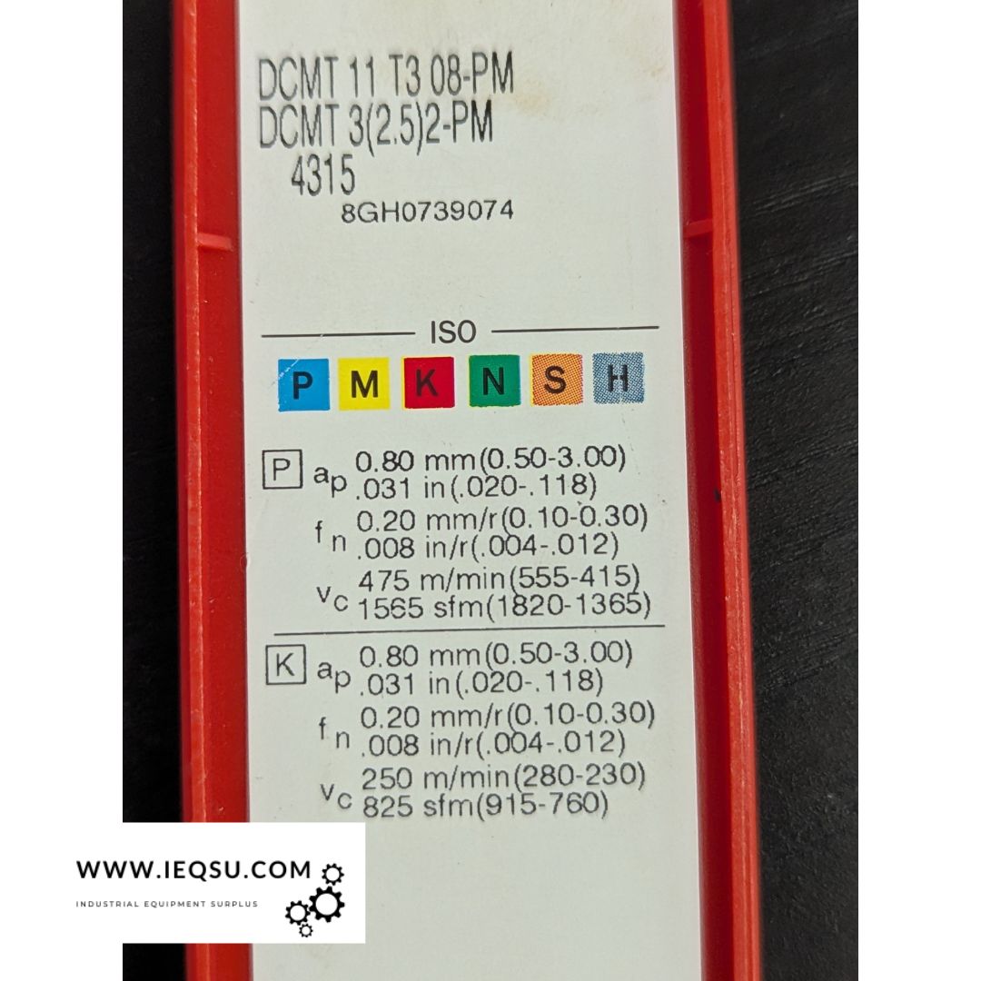 Sandvik Coromant DCMT 11 T3 08-PM 4315 Turning Inserts – 4 pcs